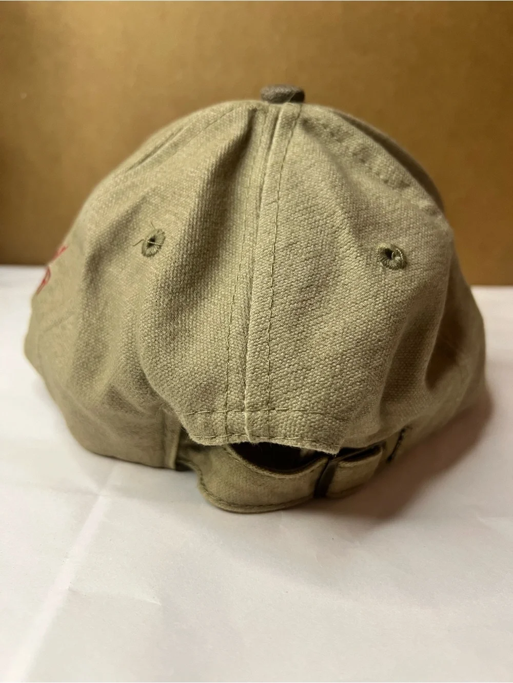 VTG 1990s Patty Loveless Concert Tour Hat Khaki Baseball Cap with Red Embroidery